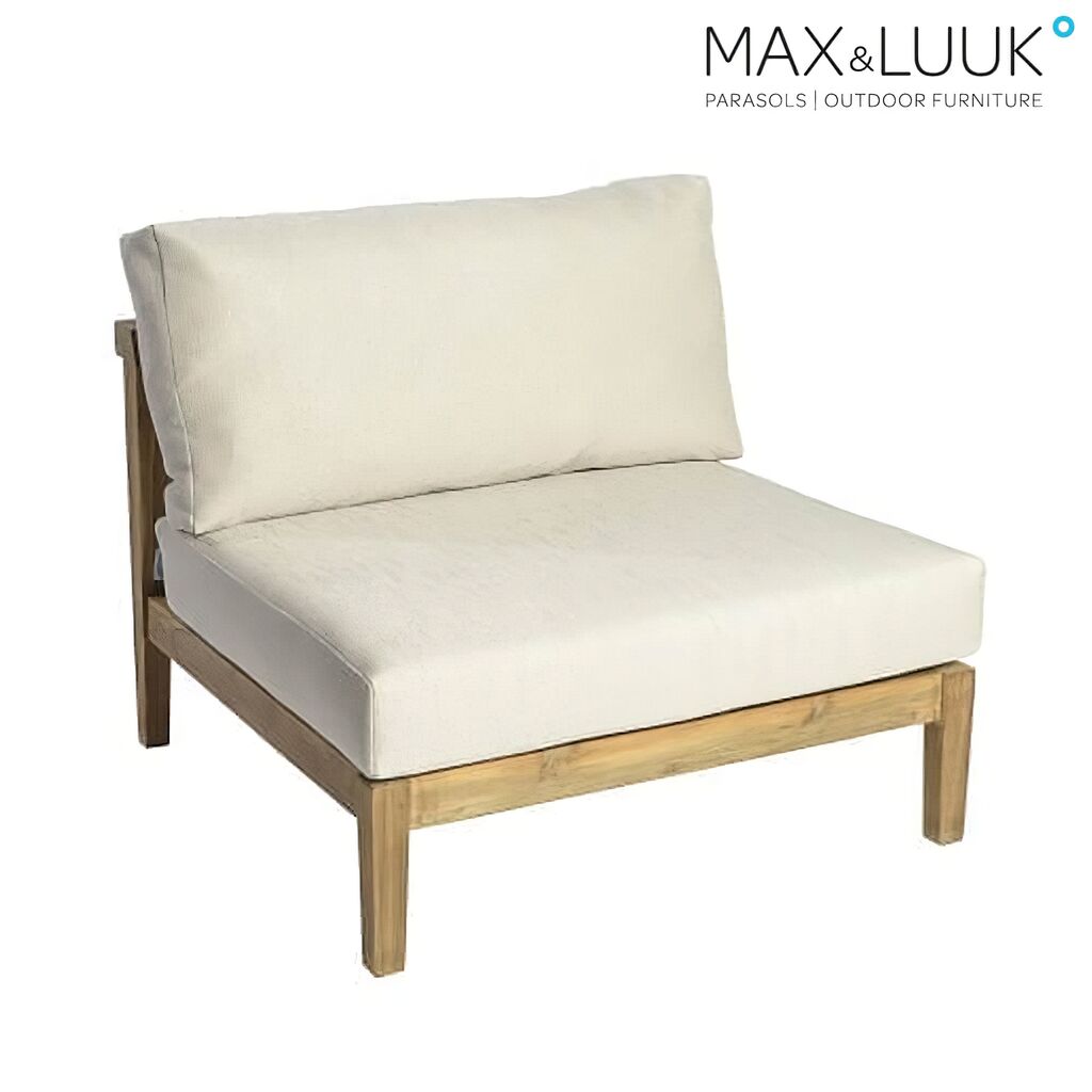 XXL Eckcouch Aus Teakholz Mit Auflagen - Ecksofa Duke