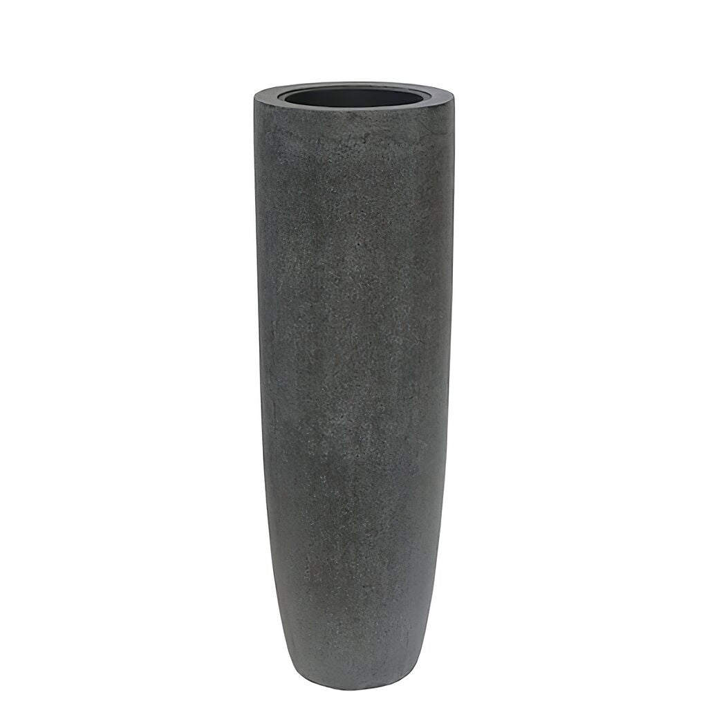 XXL Outdoor Pflanzvase Aus Polystone - Grau - Mezzano