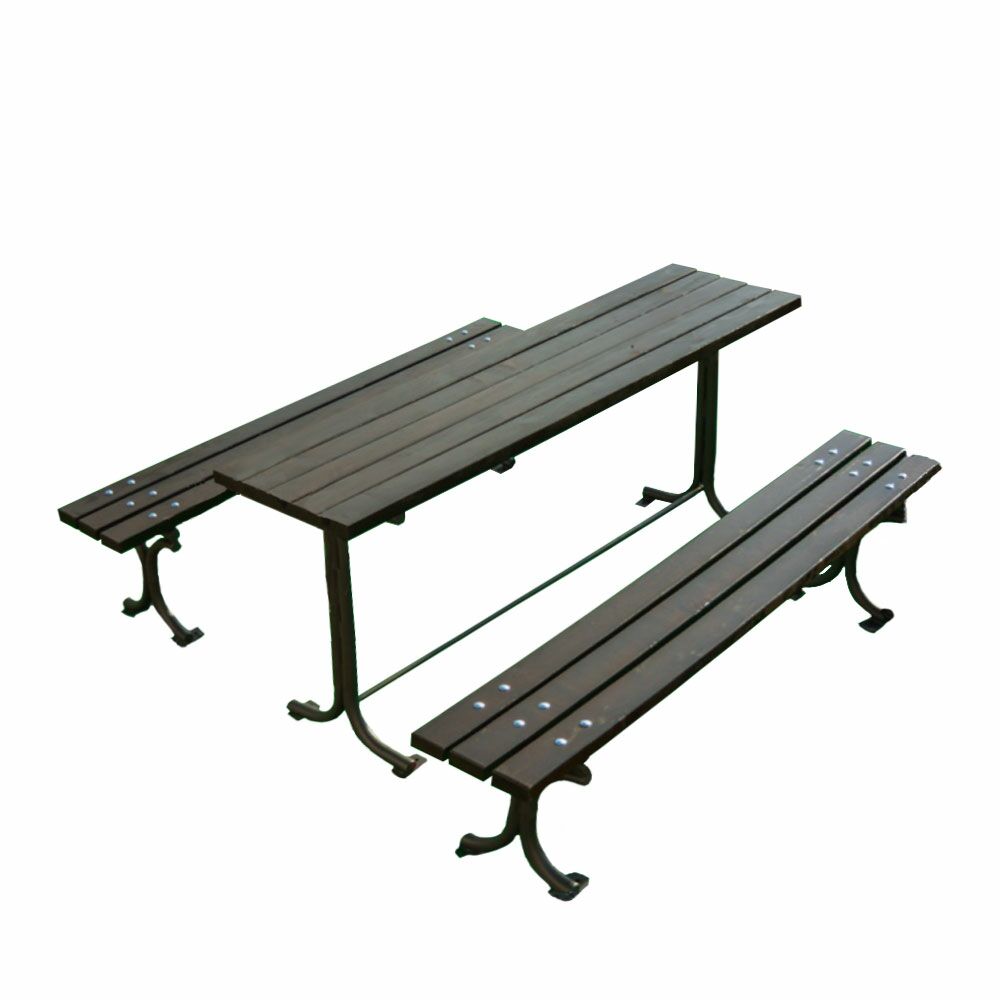 Zeitloses Gartenmöbel-Set Aus Holz Und Metall Für Parks Und Gärten - Alfey