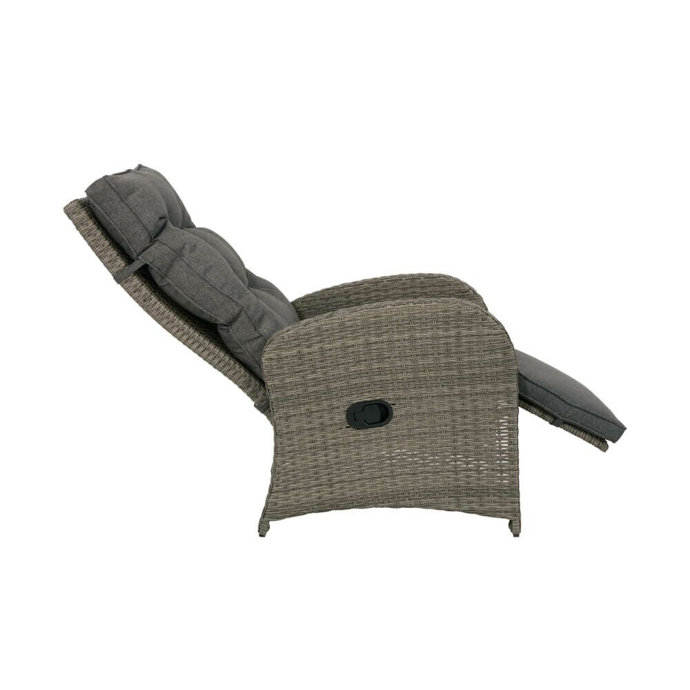  2-Sitzer Sesselset Mit Tisch - Liegesessel - Möbelset Ofri