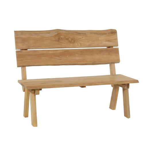  2-Sitzer Teakholz Gartenbank Ohne Armlehnen - Holzbank Teon