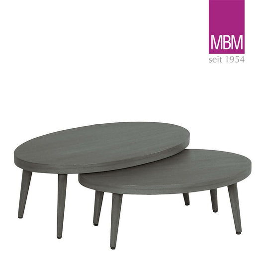  2-teiliges Loungetisch-Set Aus Resysta Von MBM - Loungetisch Iconic 2er Set