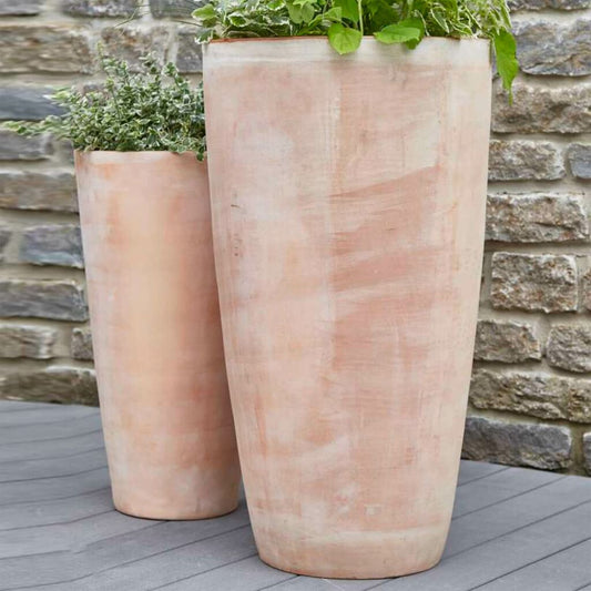 2er Set XXL Pflanzvase - Terrakotta - Alika