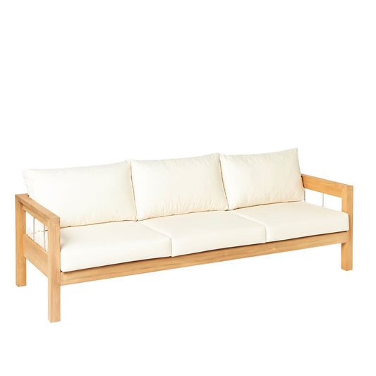  3-Sitzer Gartenbank Aus Teakholz Mit Armlehnen - Lucy Gartenbank