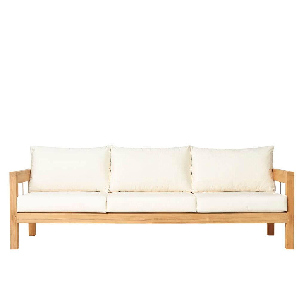  3-Sitzer Gartenbank Aus Teakholz Mit Armlehnen - Lucy Gartenbank