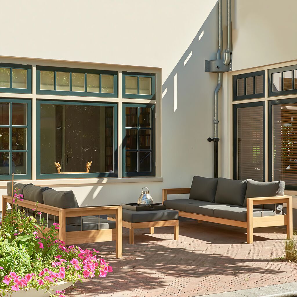 3-Sitzer Gartenbank Aus Teakholz Mit Armlehnen - Lucy Gartenbank