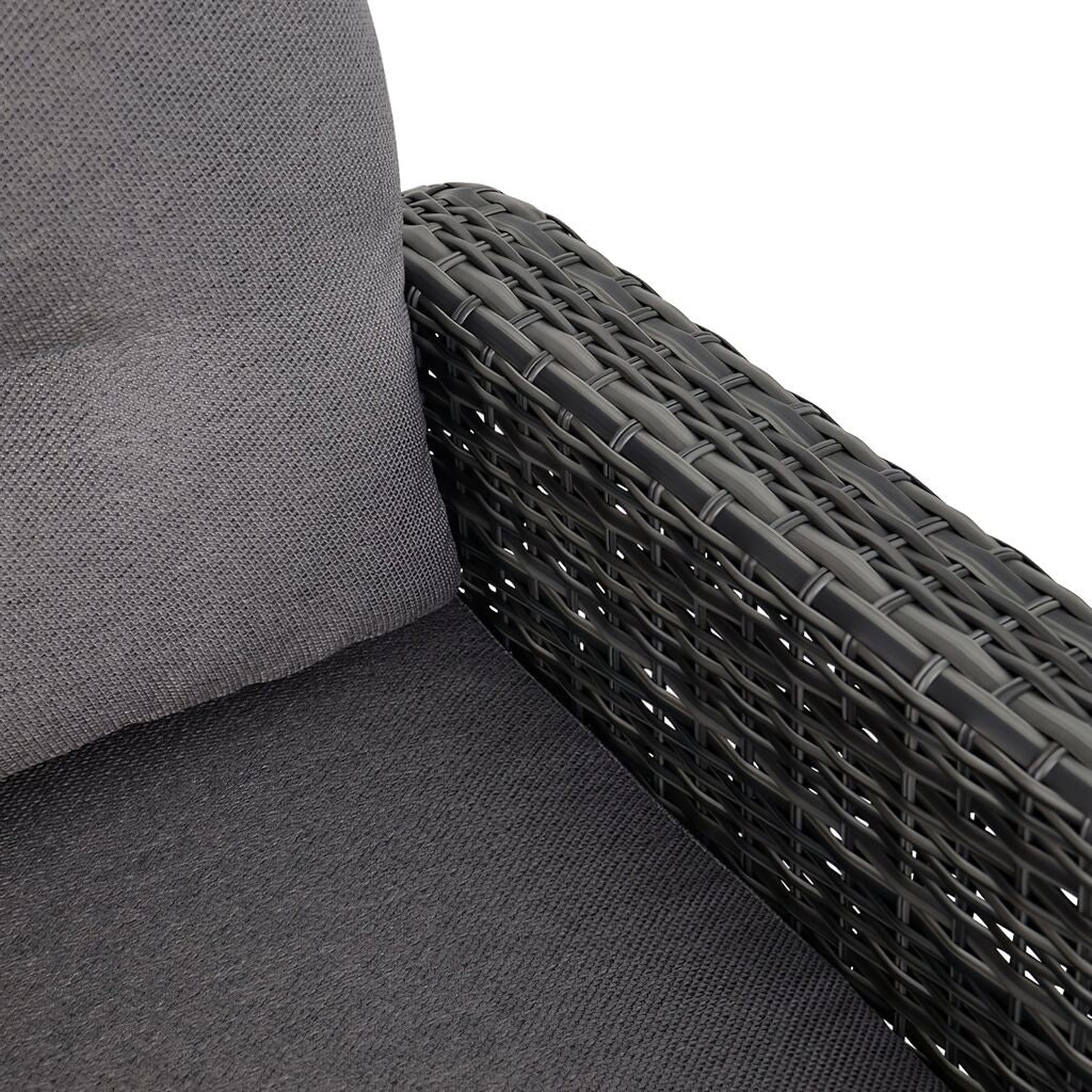  3-Sitzer Gartensofa Mit Verstellbaren Lehnen - Sofa Refi
