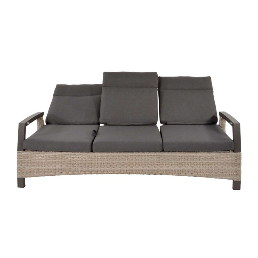  3-Sitzer Gartensofa Mit Verstellbarer Lehne - Loungebank Flero