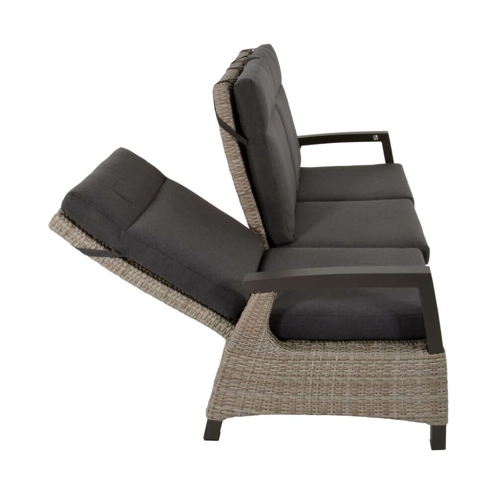  3-Sitzer Gartensofa Mit Verstellbarer Lehne - Loungebank Flero
