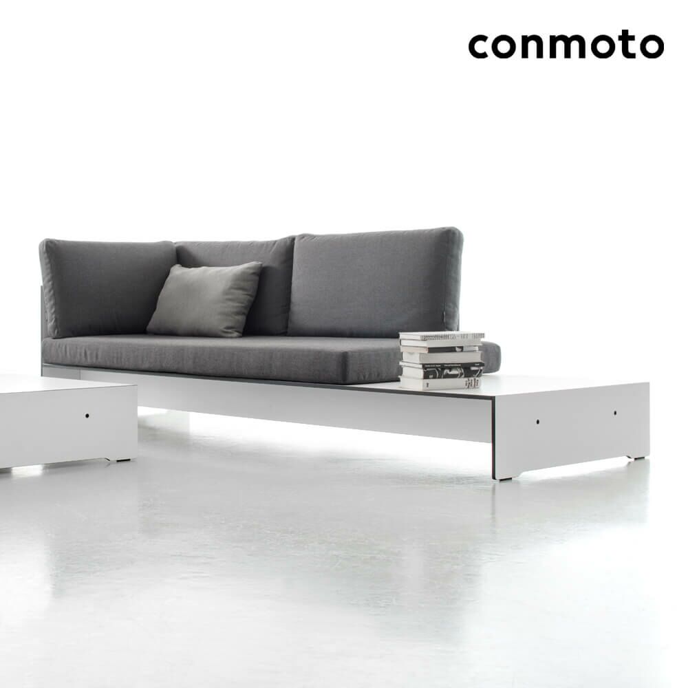  3-Sitzer Loungesofa Aus HPL Mit Ablage - Riva Gartencouch