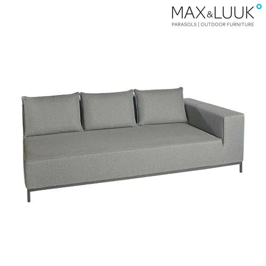  3-Sitzer Sofa Für Loungeecke West - Grau - Links - West Sofamodul Links
