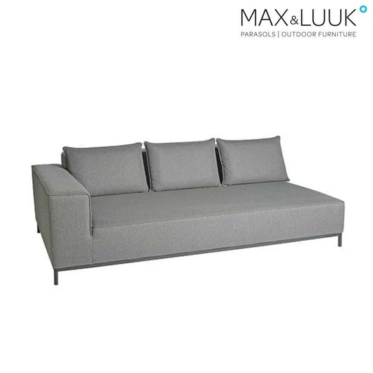  3-Sitzer Sofa Für Loungeecke West - Grau - Rechts - West Sofamodul Rechts