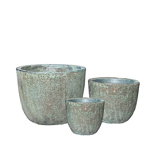  3er Set Blumenkübel Für Draußen - Antikes Design - Serico