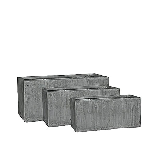  3er Set Pflanzkübel Aus Polystone - Beton Optik - Ostana
