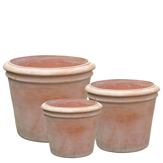  3er Set XXL Outdoor Pflanzgefäße - Terrakotta - Zarena