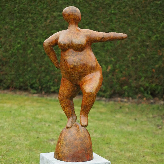  Abstrakte Bronze Frauenskulptur Kupferfarben - Geraldine