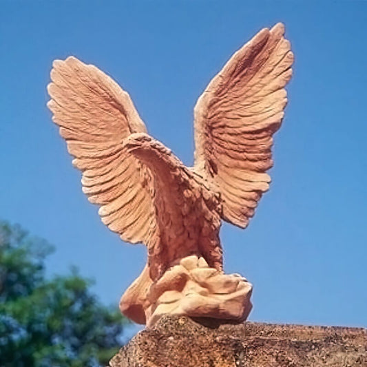  Adler Tierfigur Aus Terrakotta Für Den Garten - Aquila