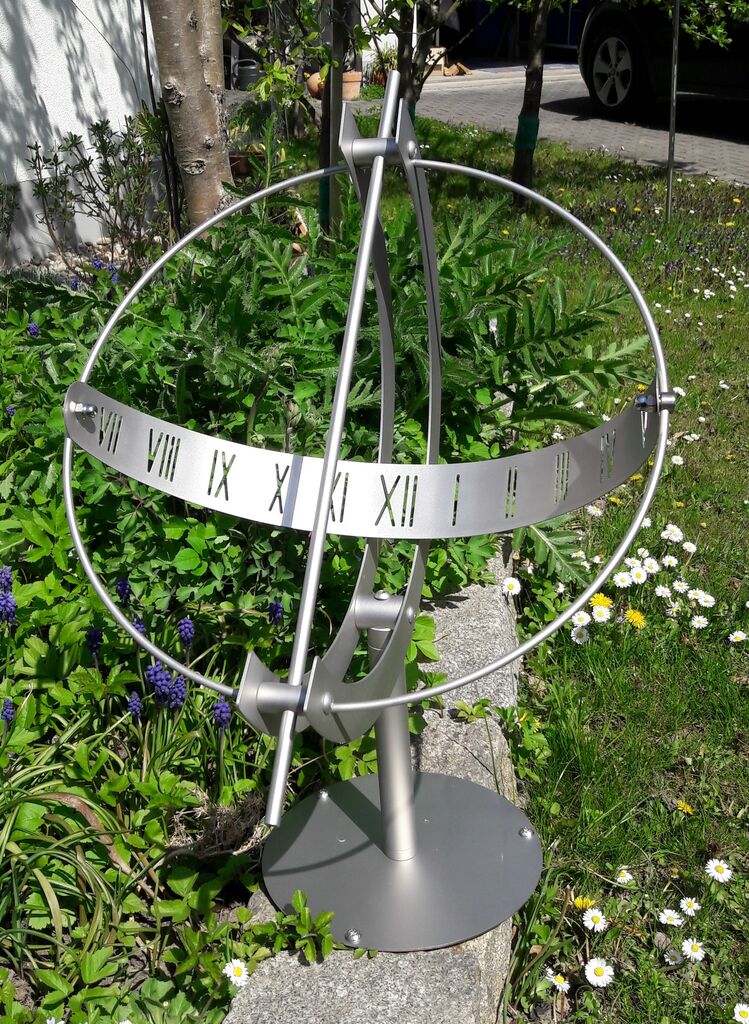  Äquatoriale Sonnenuhr Aus Edelstahl - Milenium-1