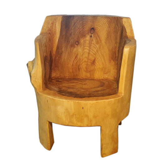  Alpin Baumstammstuhl Aus Holz - Ländliches Alm Design Für Den Garten - Trifolium Alpinum