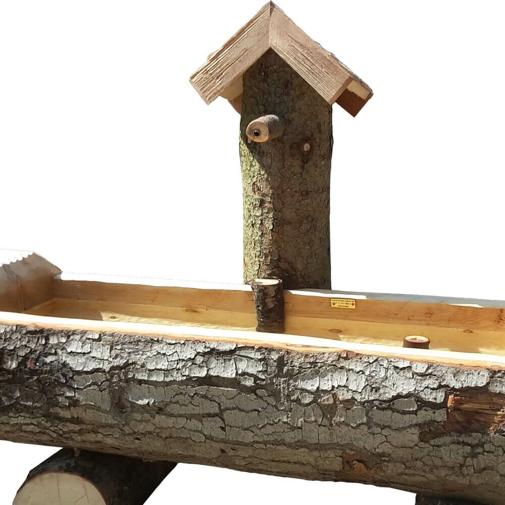 Alpiner Hütten Baumstamm Garten-Brunnen Aus Holz - Alm Brunnen - Piz Bernia