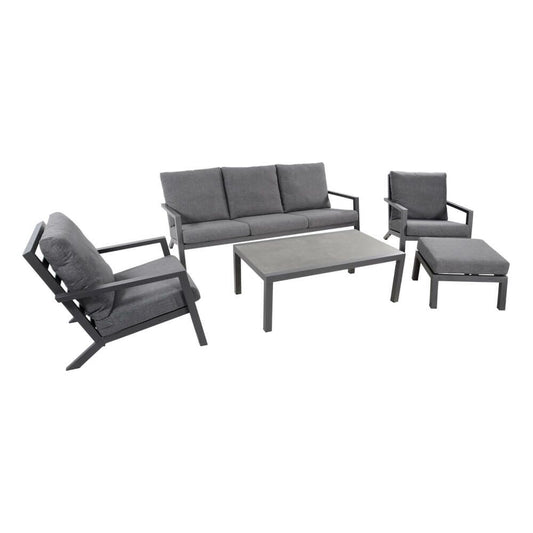 Alu Loungegruppe Grau - Bis 6 Personen - Loungegruppe Muran