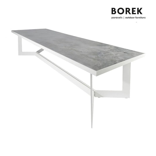  Alu Outdoor-Esstisch XXL Weiß Von Borek - Arta Gartentisch