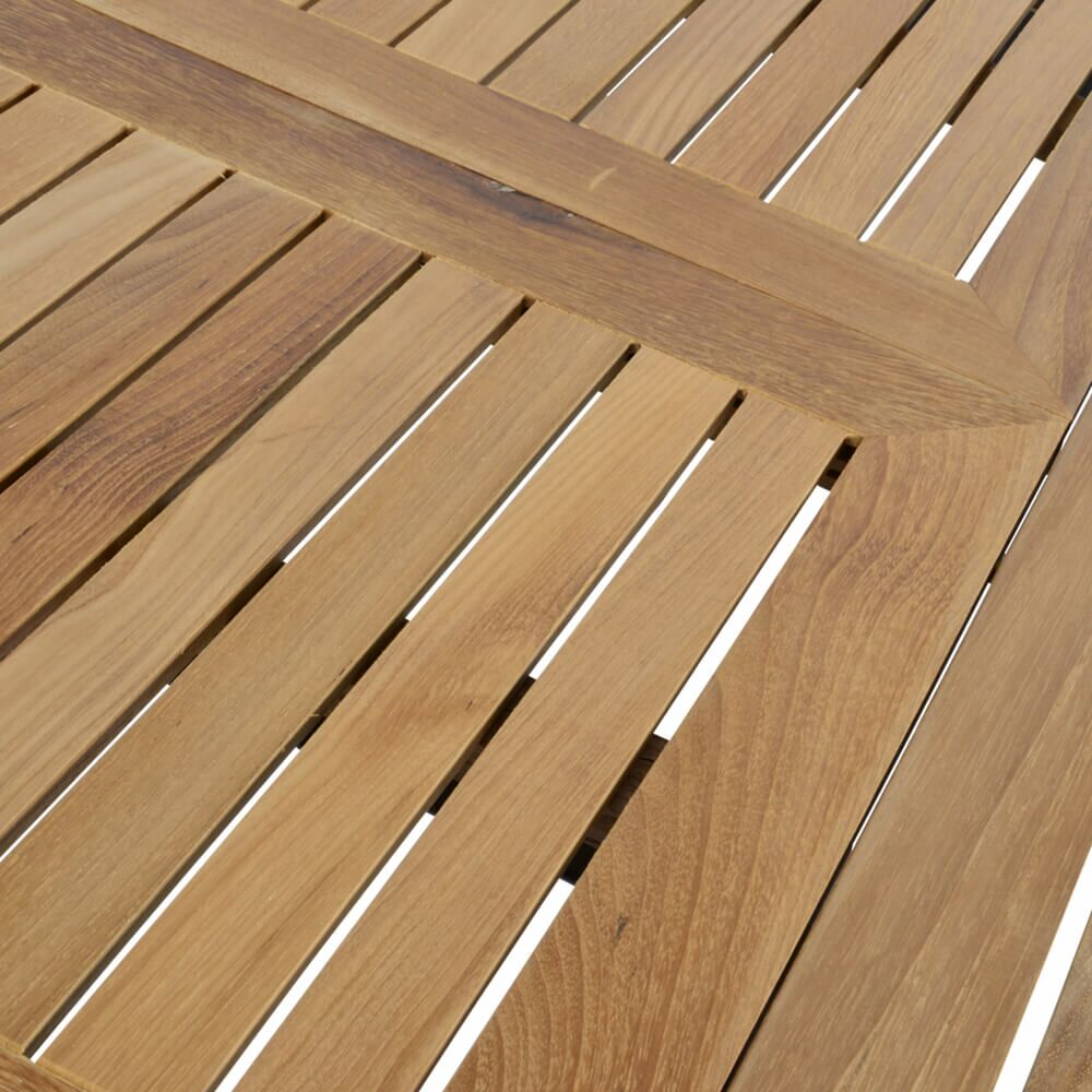  Alu Tisch Zum Ausziehen 152/210 Cm Mit Holz - Ausziehtisch Minzo