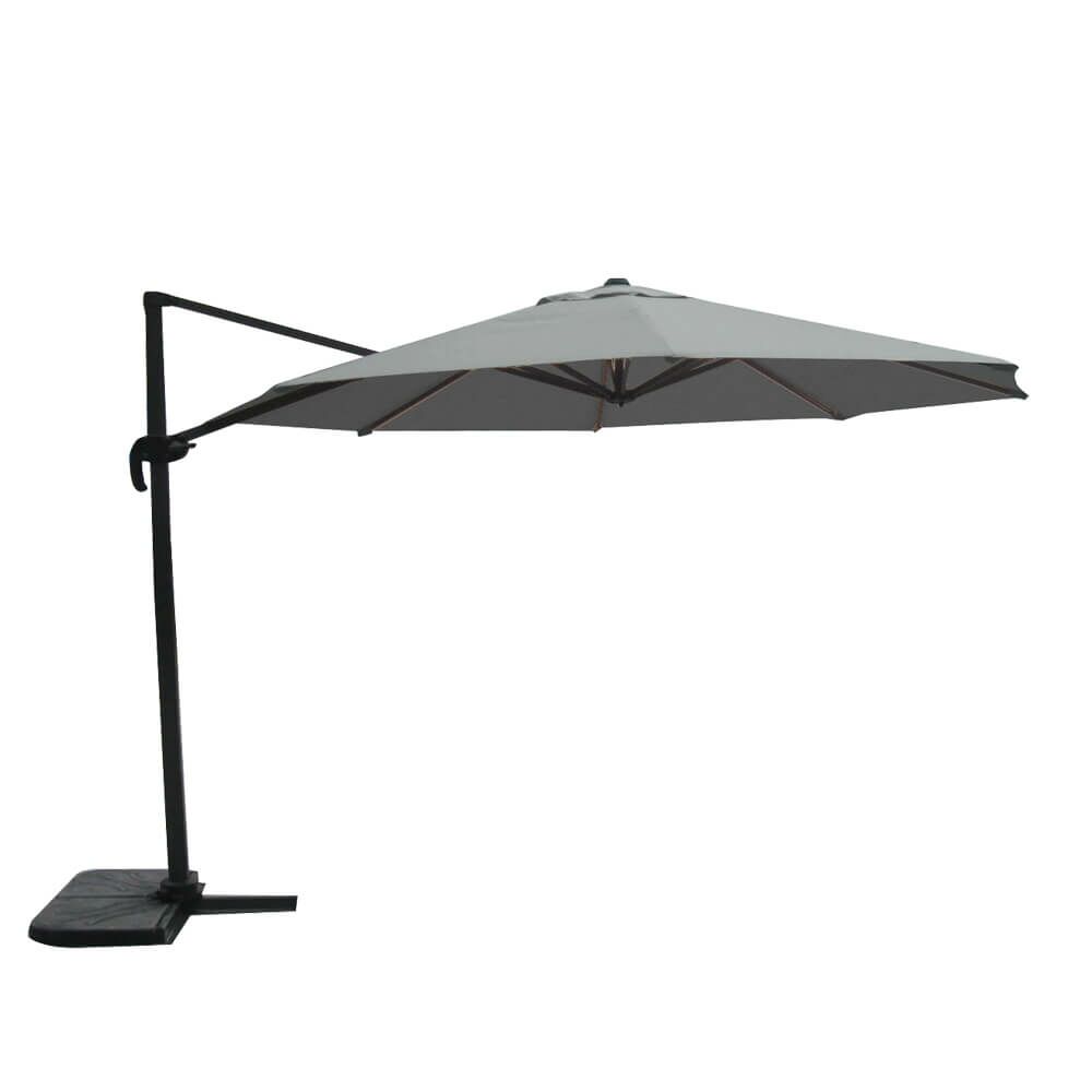  Aluminium Ampelschirm 350cm Mit Kurbel - Ampelschirm Gerondo
