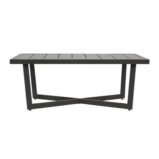  Aluminium Gartentisch 117cm - Loungetisch - Gartentisch Briun