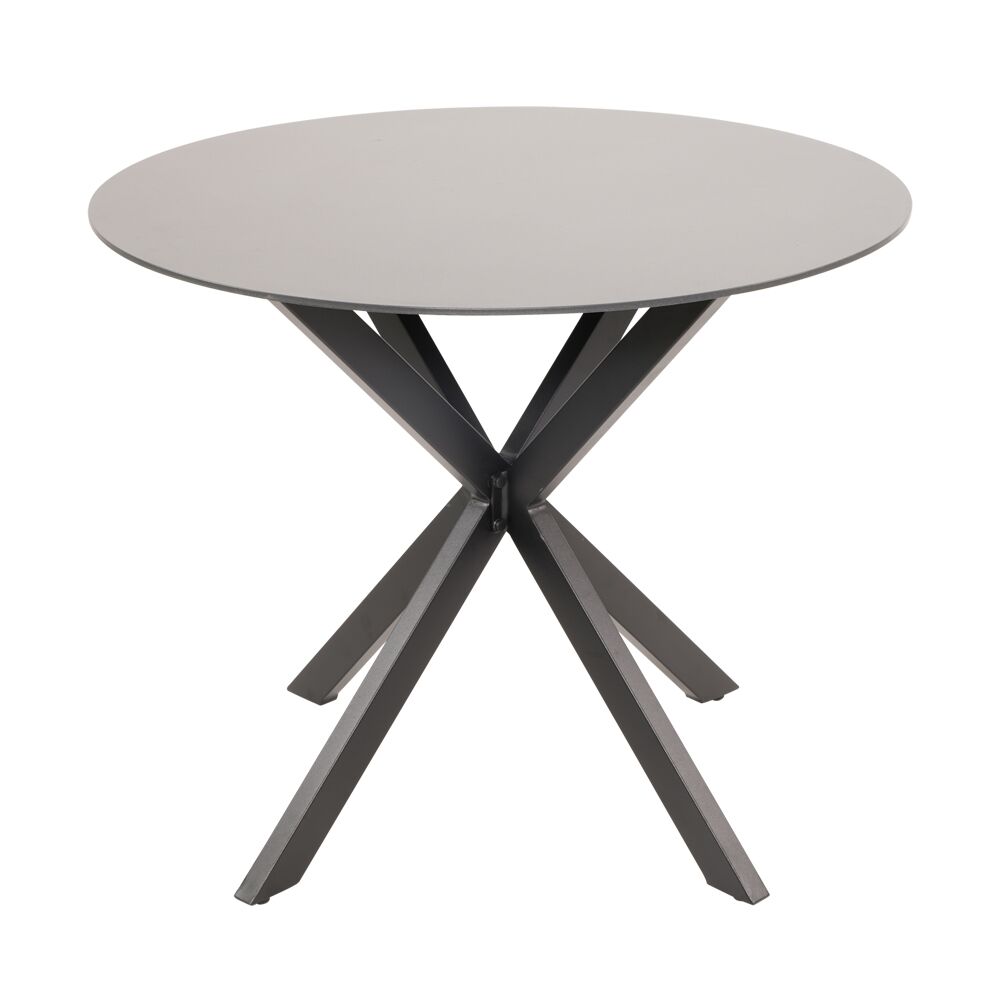  Aluminium Sitzgruppe Für 4 Personen Mit Rundem Tisch - Promiran