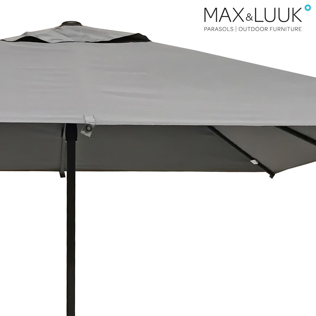  Aluminium Sonnenschirm Quadratisch - Push-Up-System - Max&Luuk - Owen Sonnenschirm