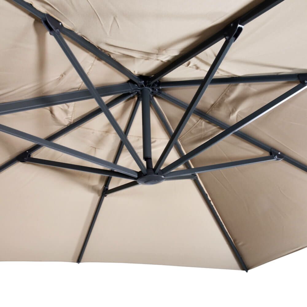  Ampel Sonnenschirm 300x300cm Mit Haube - Ampelschirm Termas