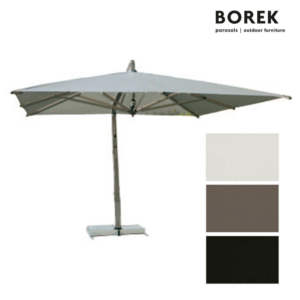  Ampelschirm Kippbar - Borek- Mit Kurbel - Aluminium - Hochwertig - Rodi Sonnenschirm Graphite
