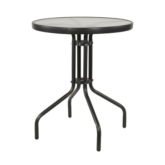  Anthrazit Eisen Gartentisch Rund - 60cm - Gartentisch Nerano