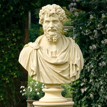  Antik Stein Büste Römisch - Septimus Severus
