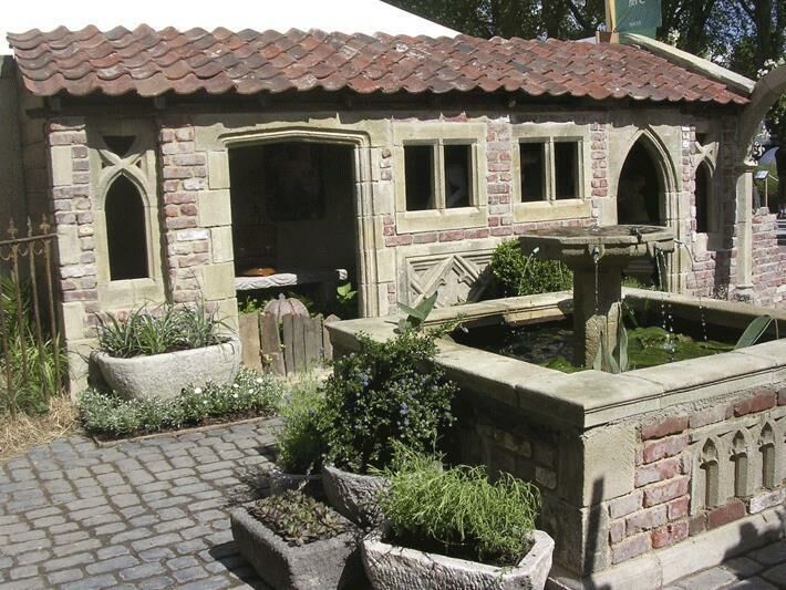  Antik Steinguss Garten Ruine - Kenton Farm