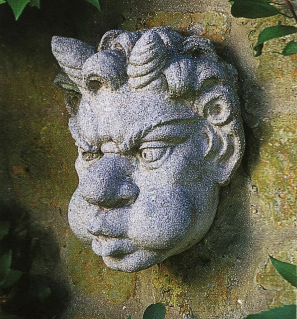  Antik Wasserspeier Teufel - Grinchwood