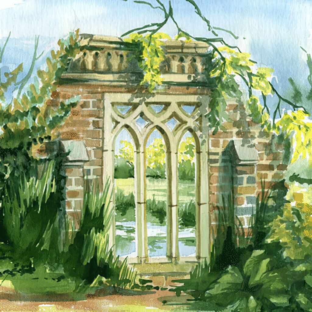  Antike Deko Garten Ruine - Newcastle Cloister