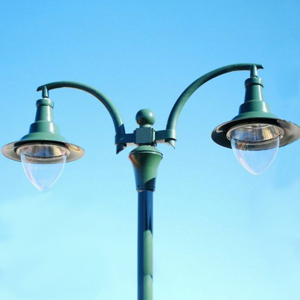  Antike Straßenlaterne Aus Gusseisen Mit Schirmlampen - Asbirg