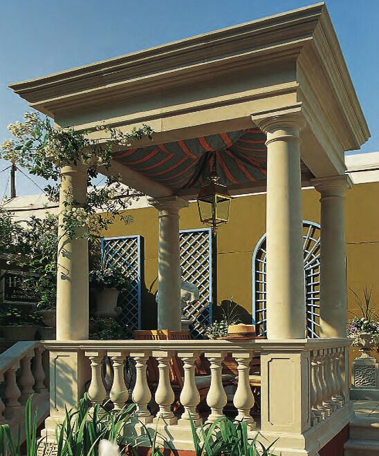  Antiker Garten Pavillon Aus Stein - Rechteckig