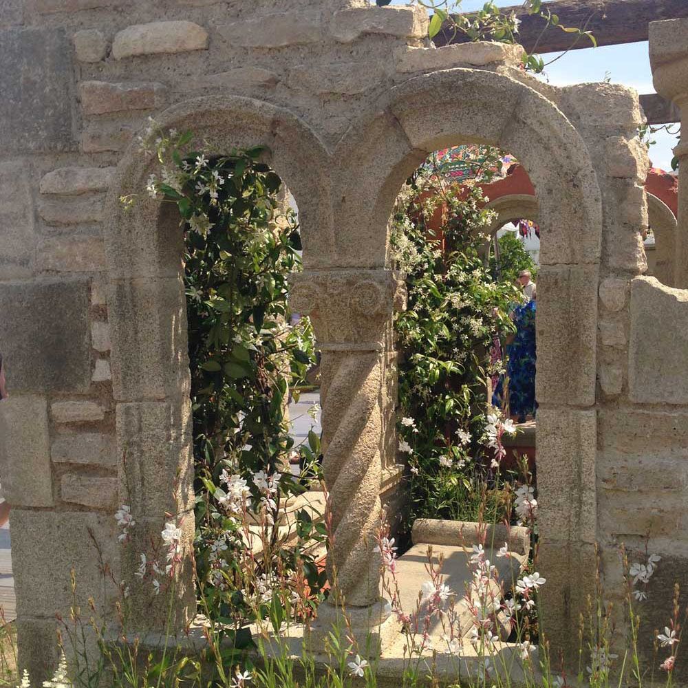  Antiker Ruinen Pavillon Mit Dorischen Säulen & Balustrade & Bank - Kingswin Hall