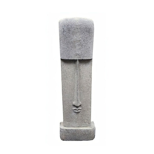  Antiker Tiki Kopf Aus Naturstein Handarbeit