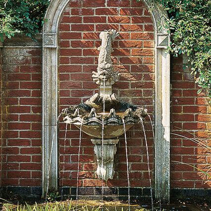  Antiker Wandbrunnen Sandstein - Cheriton