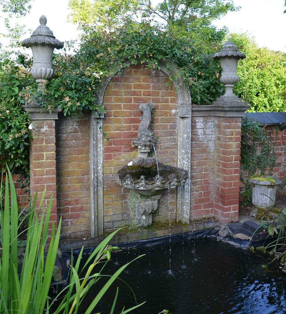  Antiker Wandbrunnen Sandstein - Cheriton