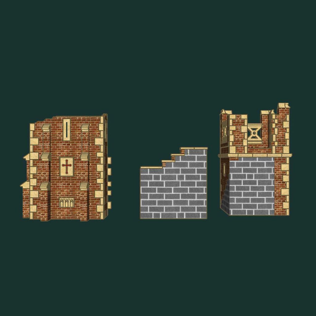  Antiker XXL Tower Aus Stein Mit Treppe & Plattform - Towerwell House