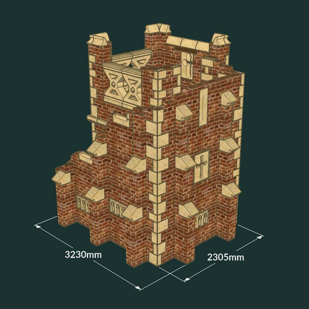  Antiker XXL Tower Aus Stein Mit Treppe & Plattform - Towerwell House