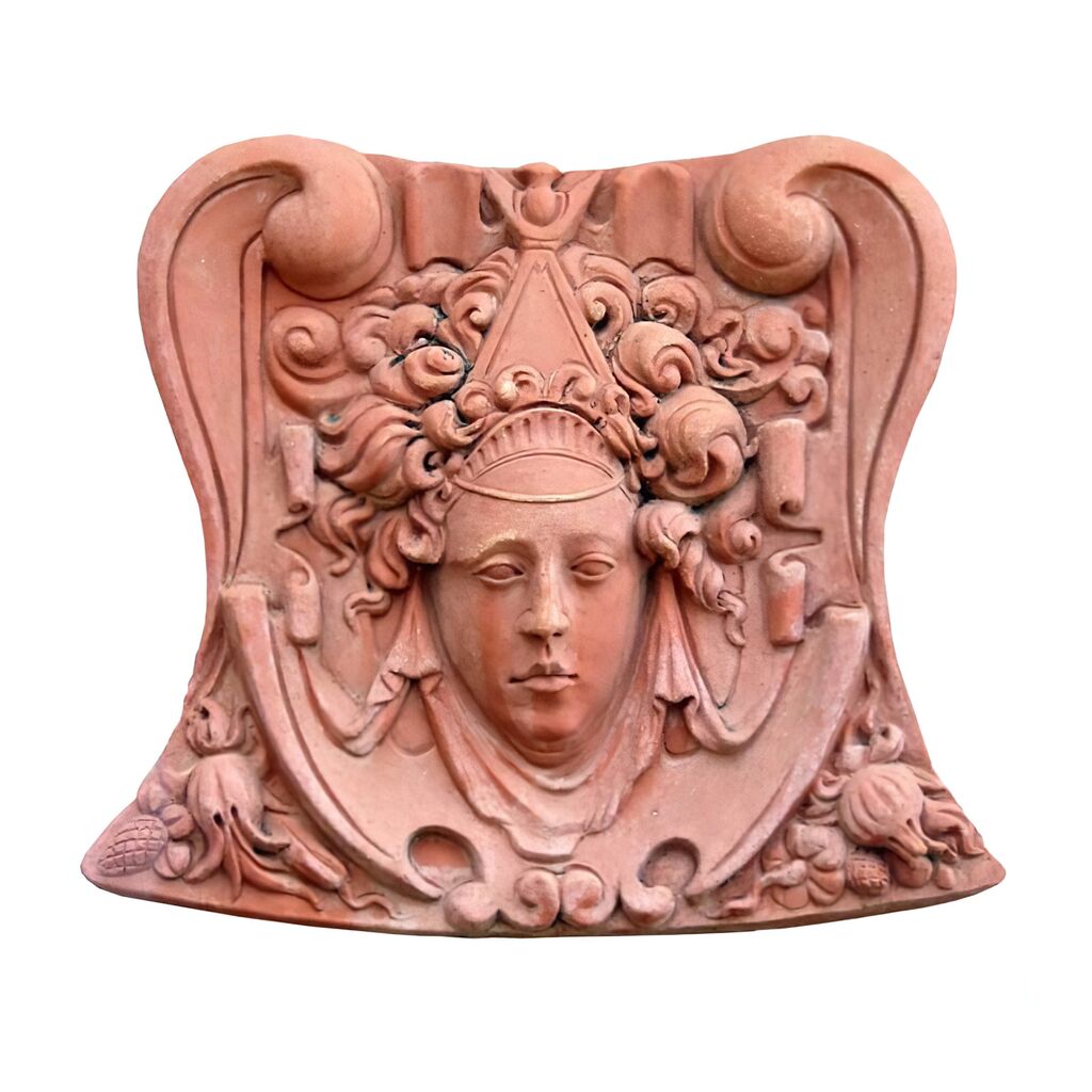 Antikes Relief Für Die Wand Aus Terrakotta - Ornella