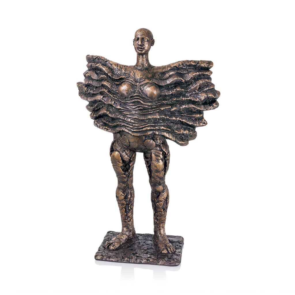  Aphrodite Mit Flügeln Als Limitierte Bronzestatue - Aphrodite VII