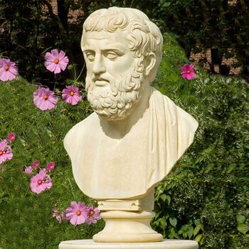  Aristoteles - Gartenbüste Aus Stein