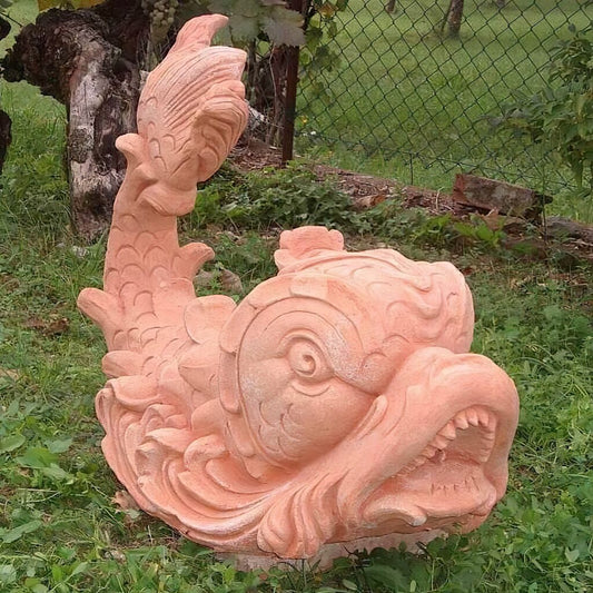  Asiatische Garten Fischfigur Aus Terrakotta - Ernesto